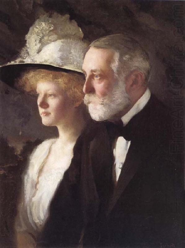 Henry Clay Frick and Daughter Helen, Edmund Charles Tarbell